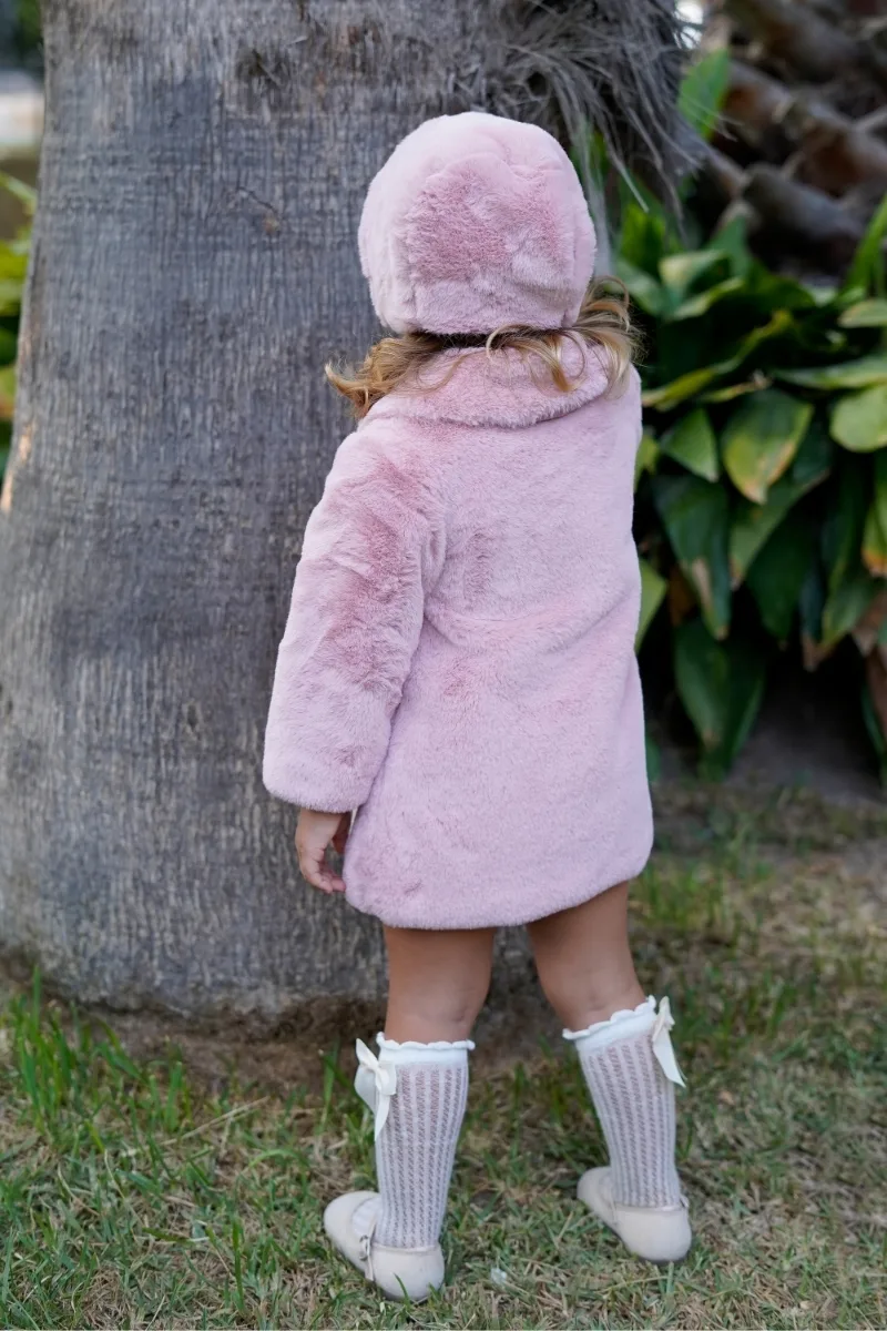 abrigo de pelo para bebe