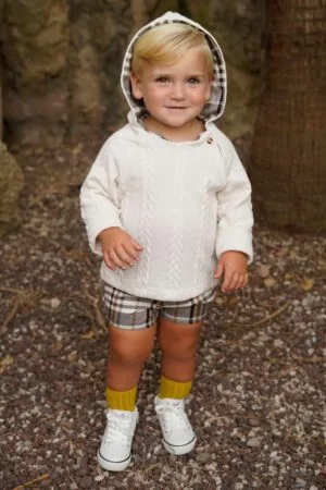 conjunto bebe niño blanca valiente