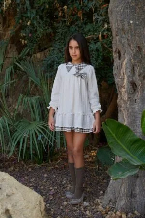 vestido de bebe niña blanco