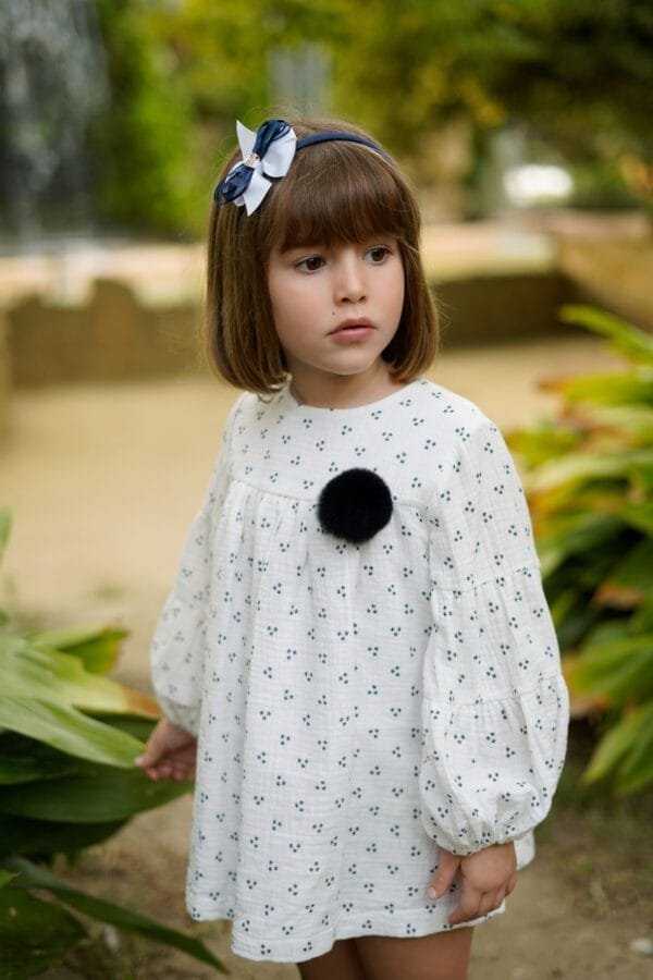 vestido de niña blanco