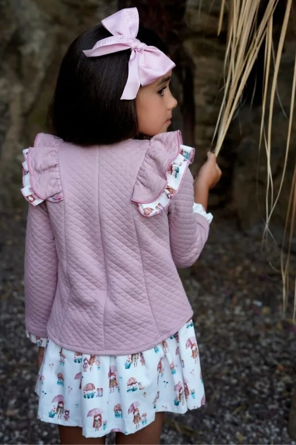 vestido de niña de color rosa