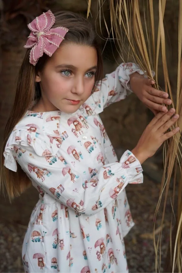 vestido niña blanca valiente muñecas