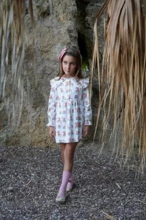 vestido niña color blanco