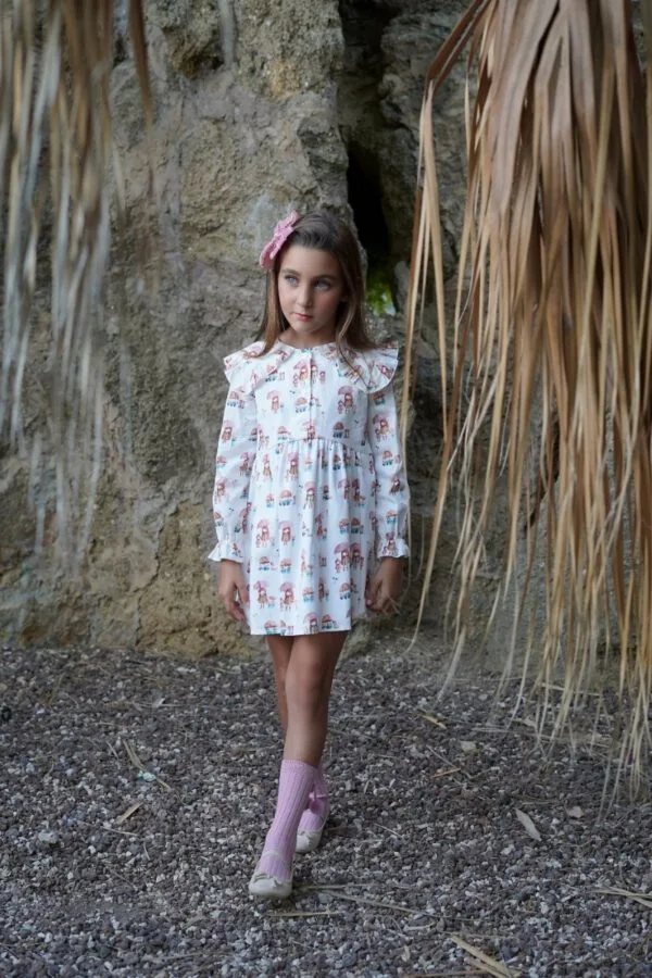 vestido niña color blanco